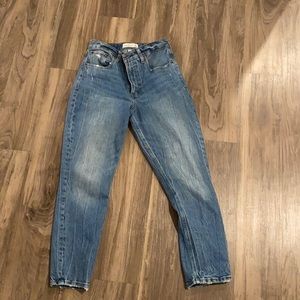 Abercrombie Curve love high rise mom jean